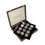 A Collection of 24 x Silver Proof Coins Commemorating the Life of the Queen Mother in the series '