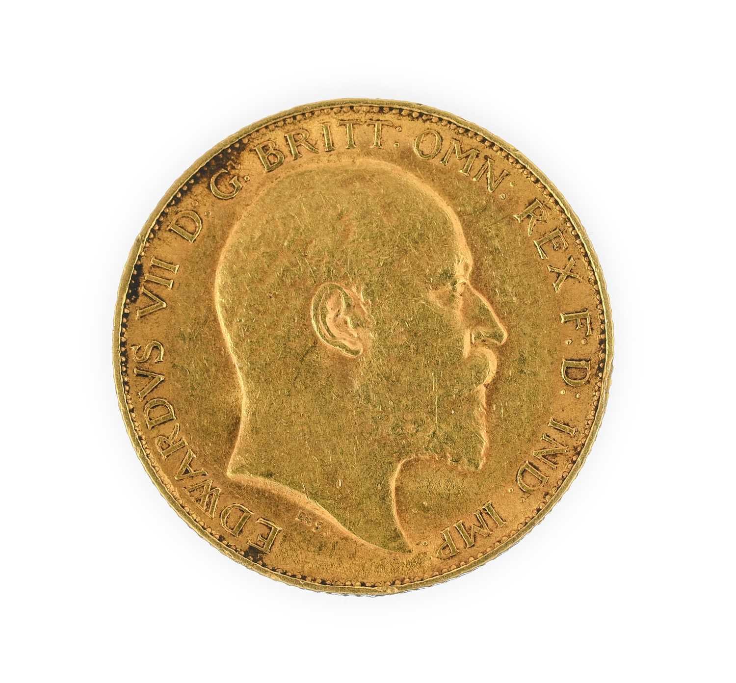 Edward VII, 1903 Half-Sovereign. Obv: Bare head of Edward VII right, DES below truncation for - Image 2 of 2