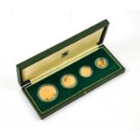 Elizabeth II, 4-Coin Gold Proof Set 1980 comprising: £5, £2, sovereign & half sovereign; obv. Machin