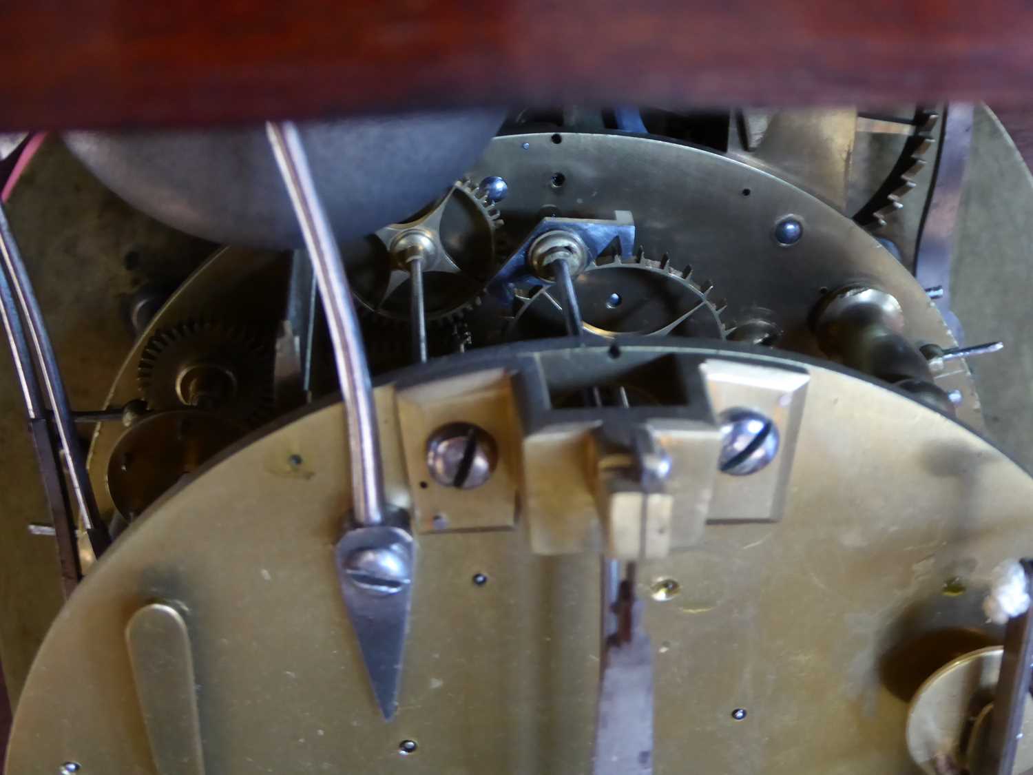 A Mahogany Striking Alarm Table Clock, signed John Smith, York, circa 1770, inverted bell top - Image 3 of 10