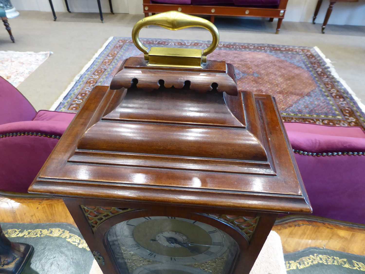 A Mahogany Striking Alarm Table Clock, signed John Smith, York, circa 1770, inverted bell top - Image 9 of 10