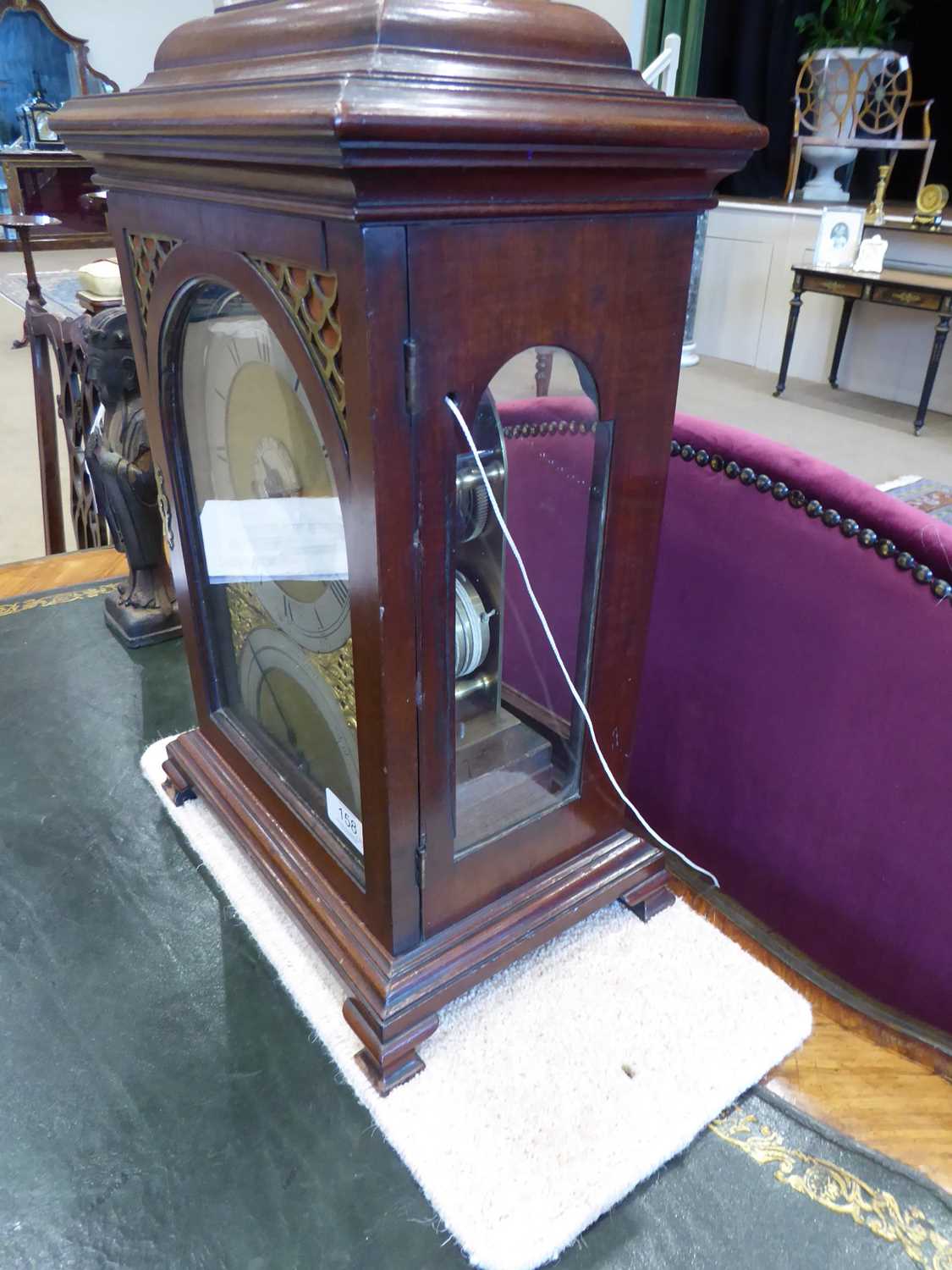 A Mahogany Striking Alarm Table Clock, signed John Smith, York, circa 1770, inverted bell top - Image 8 of 10