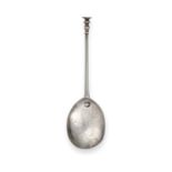 A Charles II Silver Seal-Top Spoon, Town Mark a Quatrefoil Within a Beaded Circle, Dated (16)65, the