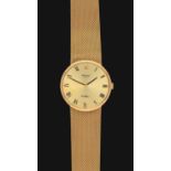 An 18 Carat Gold Wristwatch, signed Rolex, Geneve, model: Cellini, 1975, lever movement, champagne
