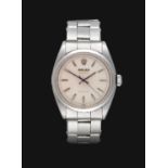 A Stainless Steel Centre Seconds Wristwatch, signed Rolex, Oyster, Precision, ref:6426/6427,