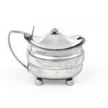 A George III Silver Mustard-Pot, Maker's Mark TH, Possibly for Thomas Holland, London, 1813,