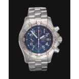 A Stainless Steel Automatic Calendar Chronograph Wristwatch, signed Breitling, Chronometer