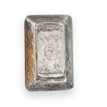 A George III Silver Double-Opening Snuff-Box, by Thomas Taylor, Birmingham, 1809, oblong, the sides,