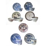 A quantity of late 18th and early 19th century English porcelain, tea and coffee wares including a