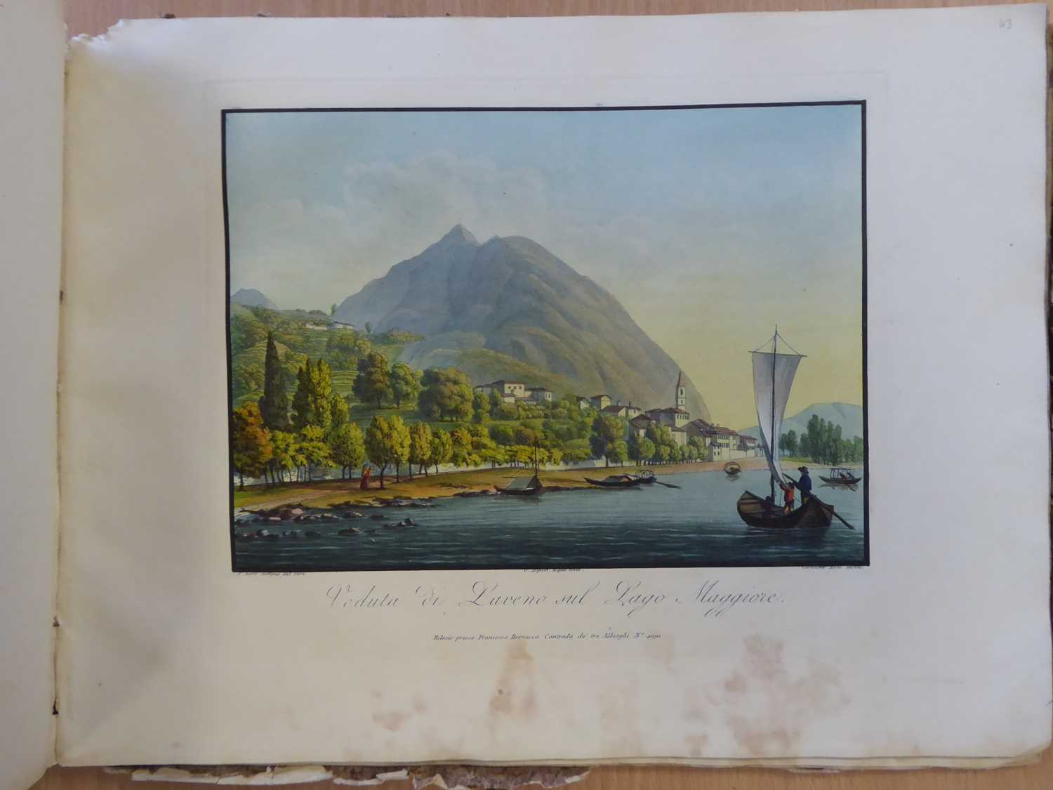 Bernucca (Francesco). Viaggio pittorico ai tre laghi ... c.1816-18 - Image 10 of 27