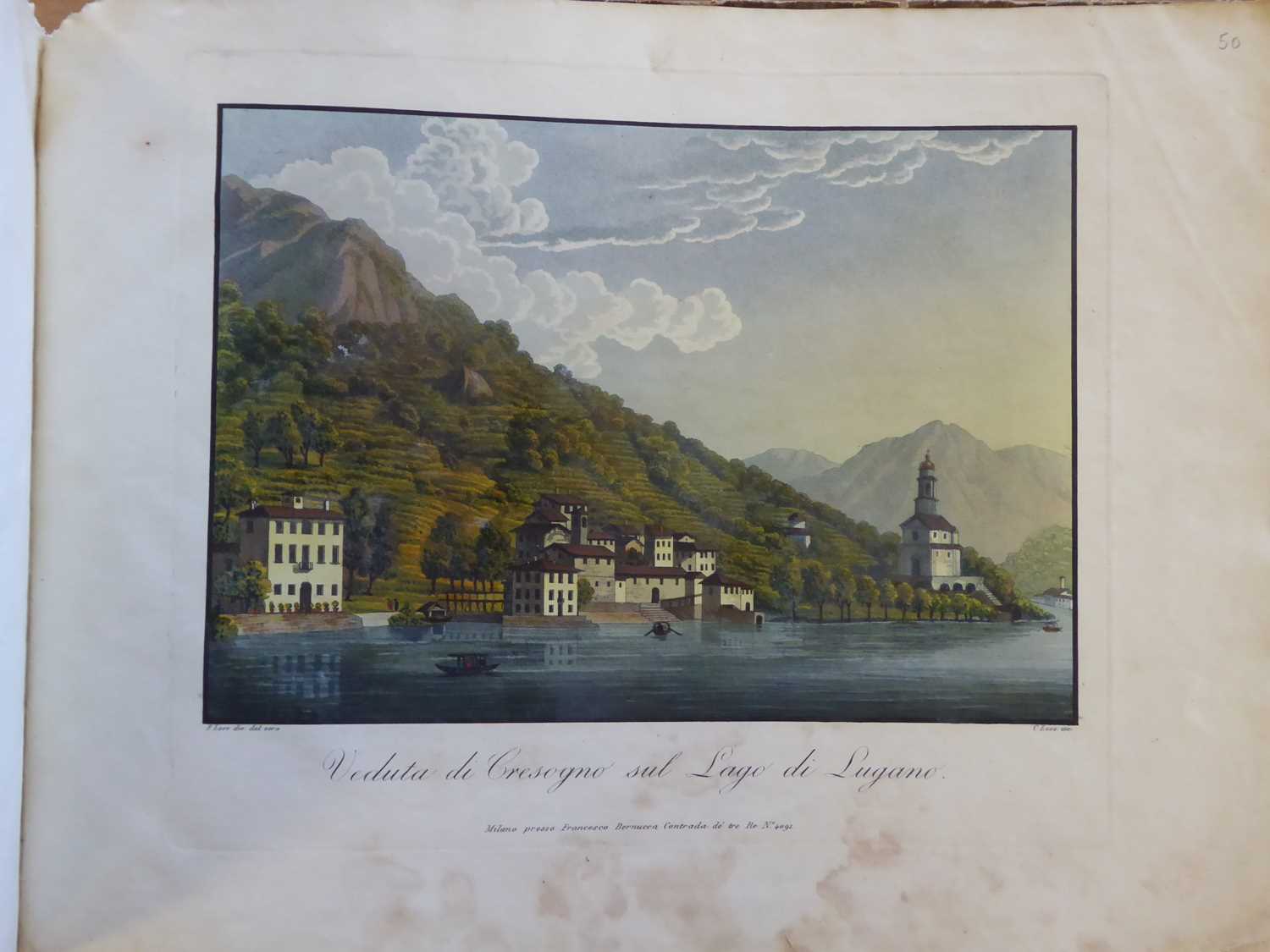 Bernucca (Francesco). Viaggio pittorico ai tre laghi ... c.1816-18 - Image 8 of 27