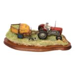 Border Fine Arts 'Hay Turning' (Massey Ferguson Tractors and Wuffler)
