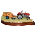 Border Fine Arts 'Hay Turning' (Massey Ferguson Tractor and Wuffler)