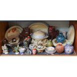 A quantity of decorative Chinese and Japanese ceramics, together with a Royal Doulton part dinner