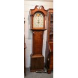 A George III oak eight day longcase clock signed Jas Richardson, Easingwold