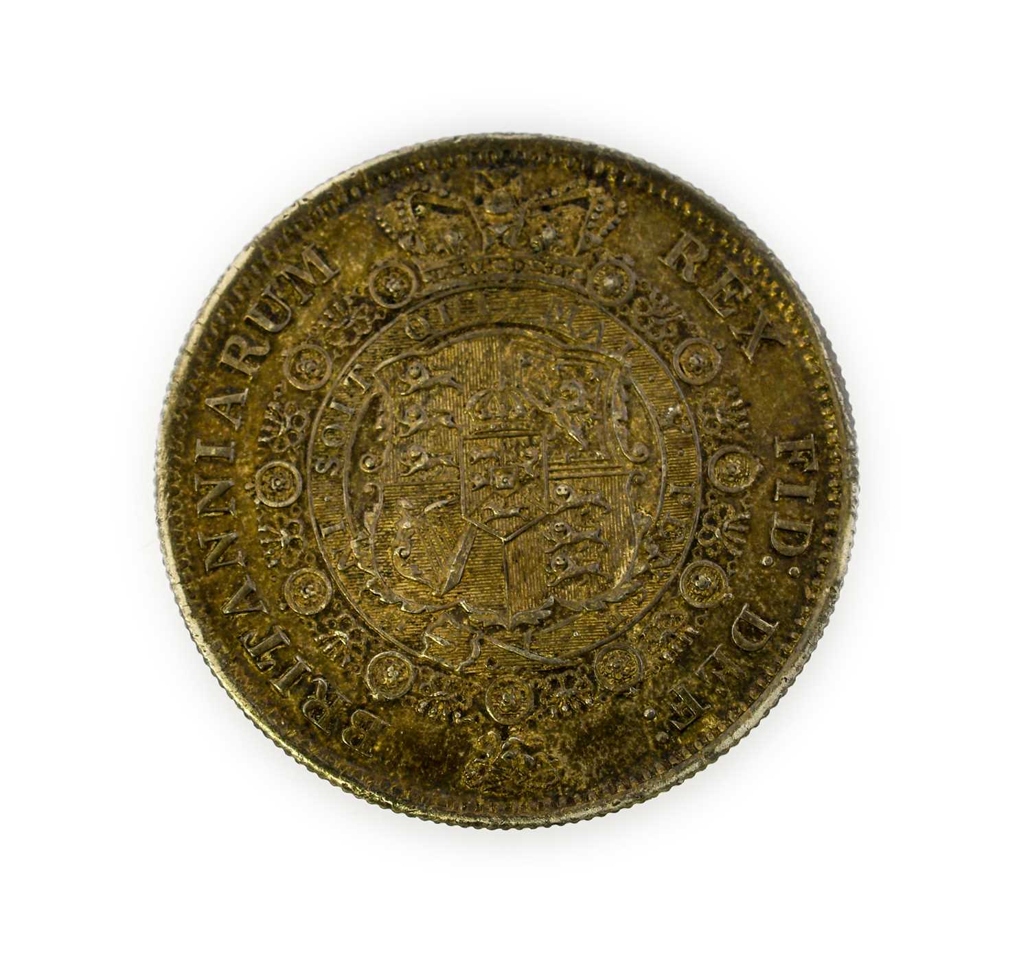 George III, Halfcrown 1817, large laureate bust, rev. crowned garter & shield; virtually flawless