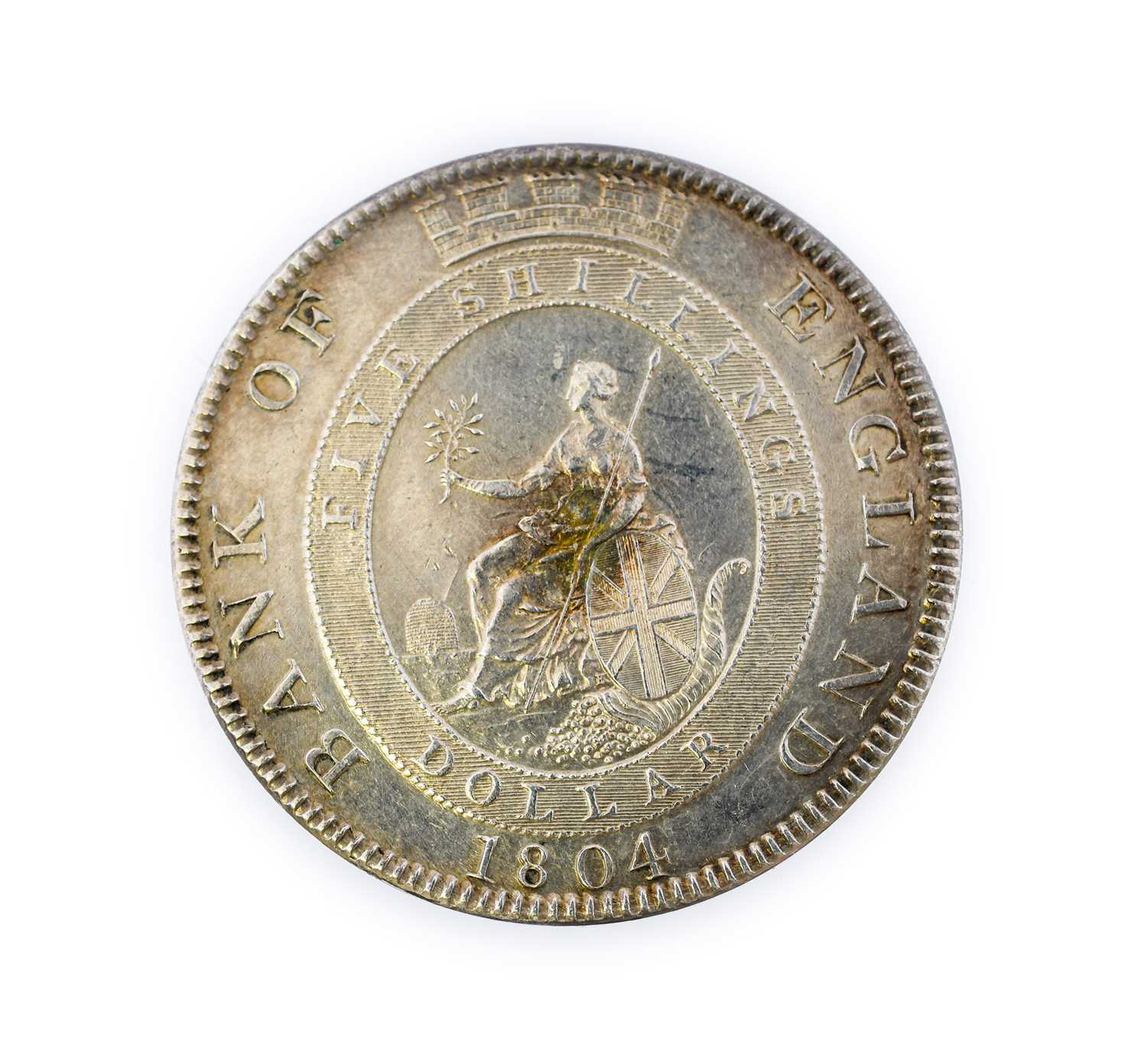 George III, Bank of England Dollar 1804, obv. older laureate & draped bust, C.H.K. with stops on