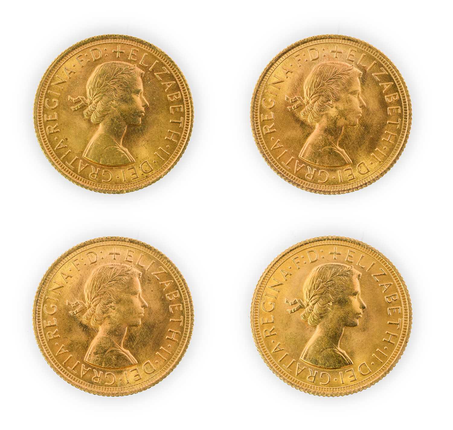 Elizabeth II, Sovereigns (4), 1965 and 1966(3), young head (S.4125). Uncirculated - Image 2 of 2