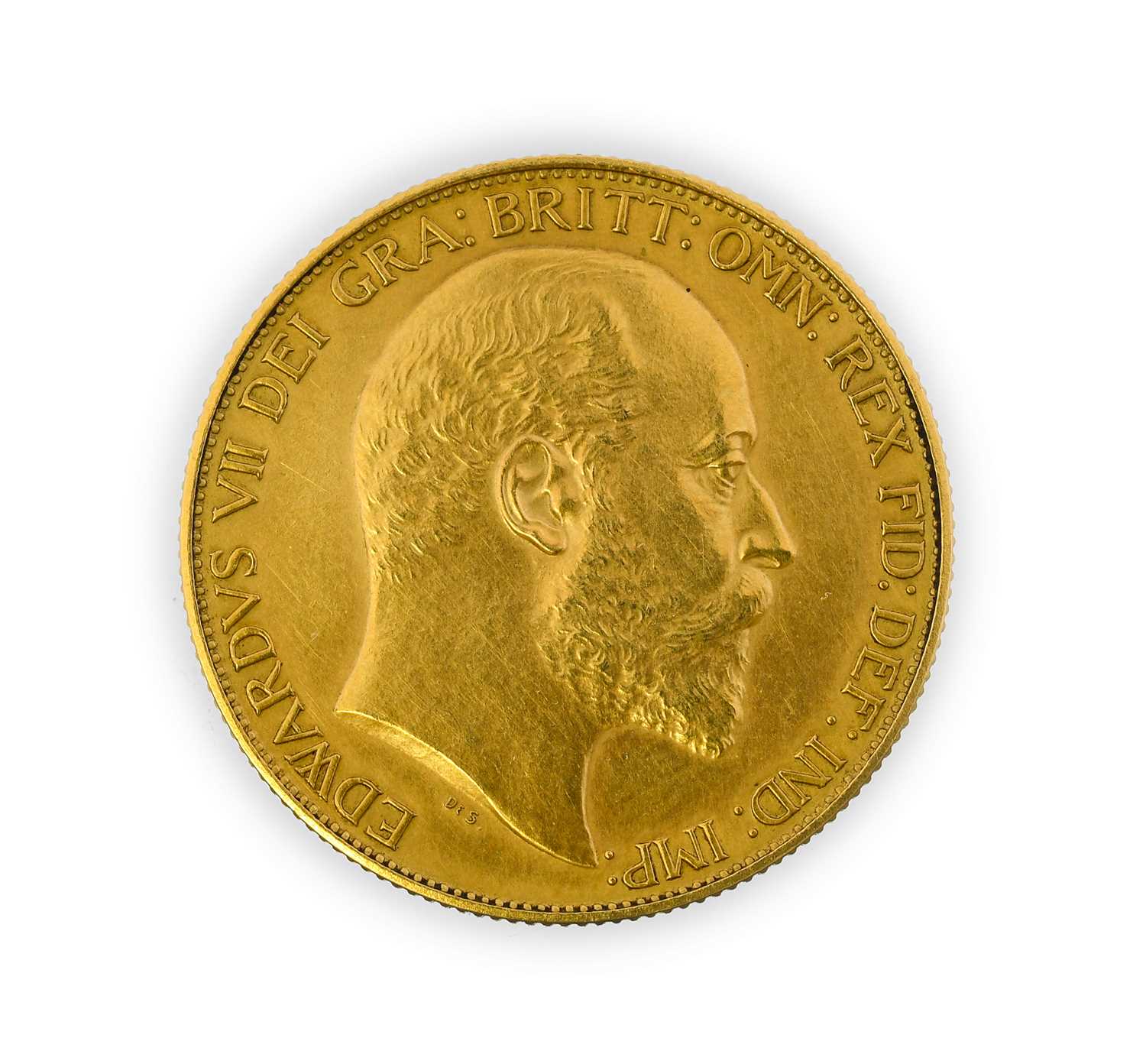 Edward VII, Two Pounds, 1902, matt proof, bare head, (S.3968). Light tone, almost as struck - Image 2 of 2