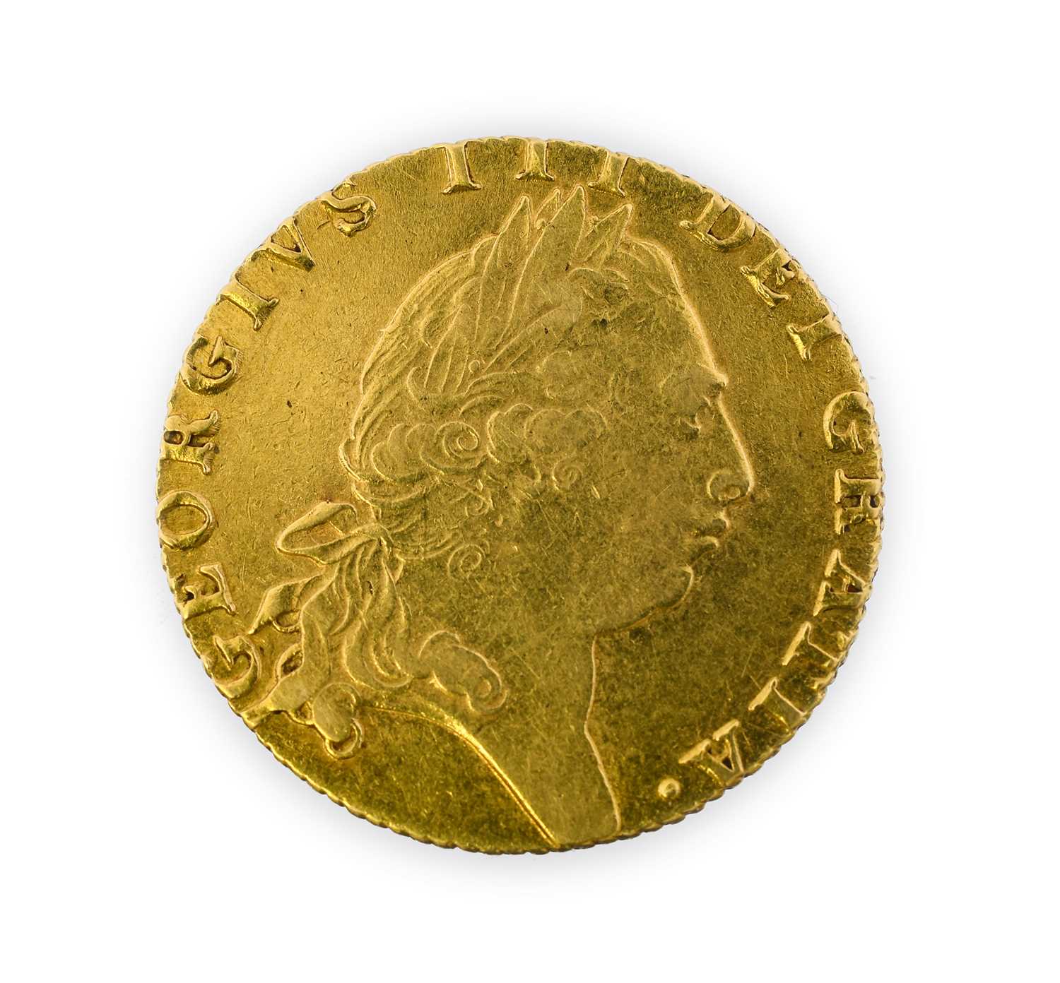 George III, Guinea, 1794, fifth laur. bust right, rev. crowned 'spade' shield, (S.3729). Nearly very - Image 2 of 2