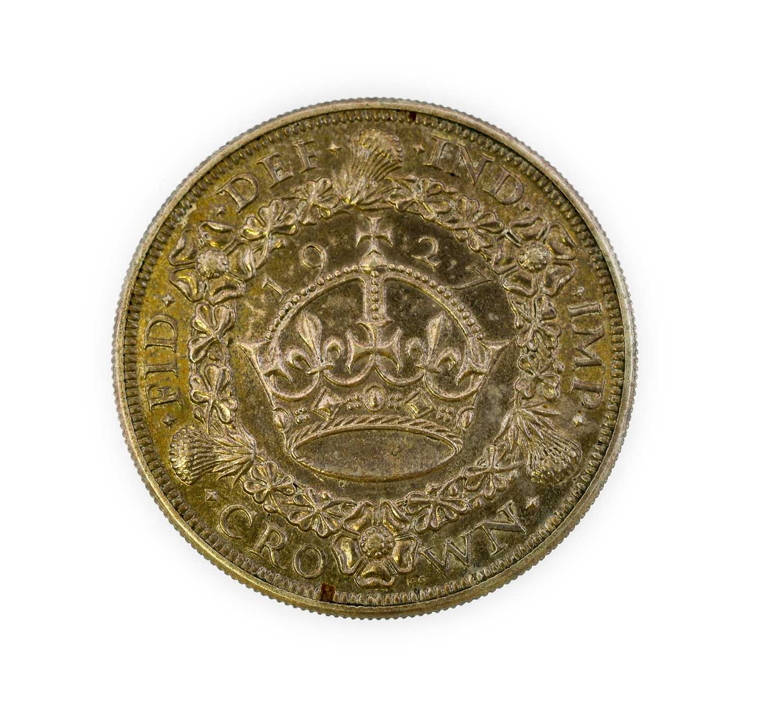 George V, Proof Crown 1927, obv. a few very faint hairlines & trivial contact marks, uneven blue/