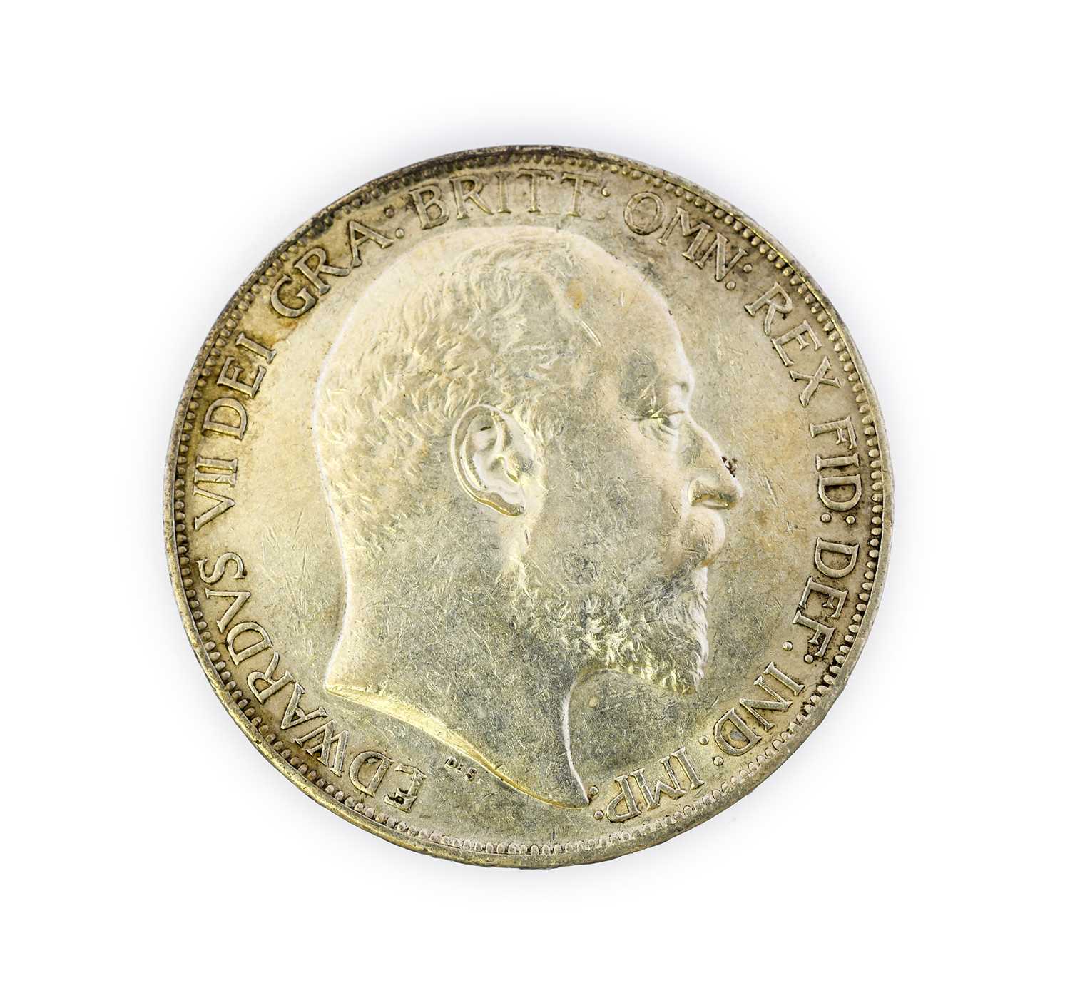 Edward VII, Crown 1902, numerous hairlines both sides, trivial contact marks , lustrous AEF - Image 2 of 2