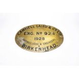 Cammell Laird & Co Ltd, Birkenhead Shipbuilders Plate
