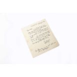 Bill Wyman Handwritten Letter