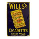 Wills Cigarettes Enamel Sign