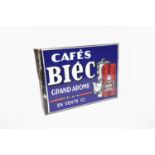Cafes Biec Enamel Adverting Sign