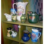 Collection of assorted china and pottery jugs
