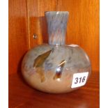 A Franco Moretti for Murano glass vase, signed and labelled, 5"