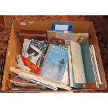 Box of ephemera and old books, some children's