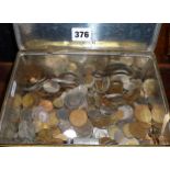 Tin containing good quantity of old coins