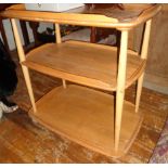 Light elm Ercol tea trolley