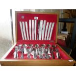 Vintage canteen of 'Savoy' stainless steel cutlery by Spear and Jackson