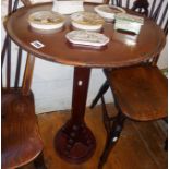 1930's Deco mahogany occasional table