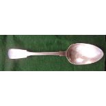 Silver tablespoon hallmarked for Exeter 1833 - William Rawlings Sobey - and silver plated cutlery