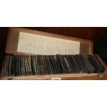 Quantity of Victorian glass slides in case - religious subjects