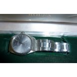 Gentleman's vintage Rolex Oyster Perpetual Superlative Chronometer, steel grey dial wrist watch,