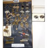 Vintage cufflinks, dress studs, tie clips, etc.