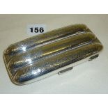 Finely engraved silver cigar case and contents, hallmarked for Birmingham 1919, J. Collyer Ltd