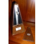 Maelzel Paquet metronome in wood case