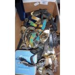 Good quantity vintage wrist watches and watch parts, makers include - Lorus, Sekonda, Pulsar, Timex,