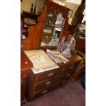 Edwardian mahogany dressing chest