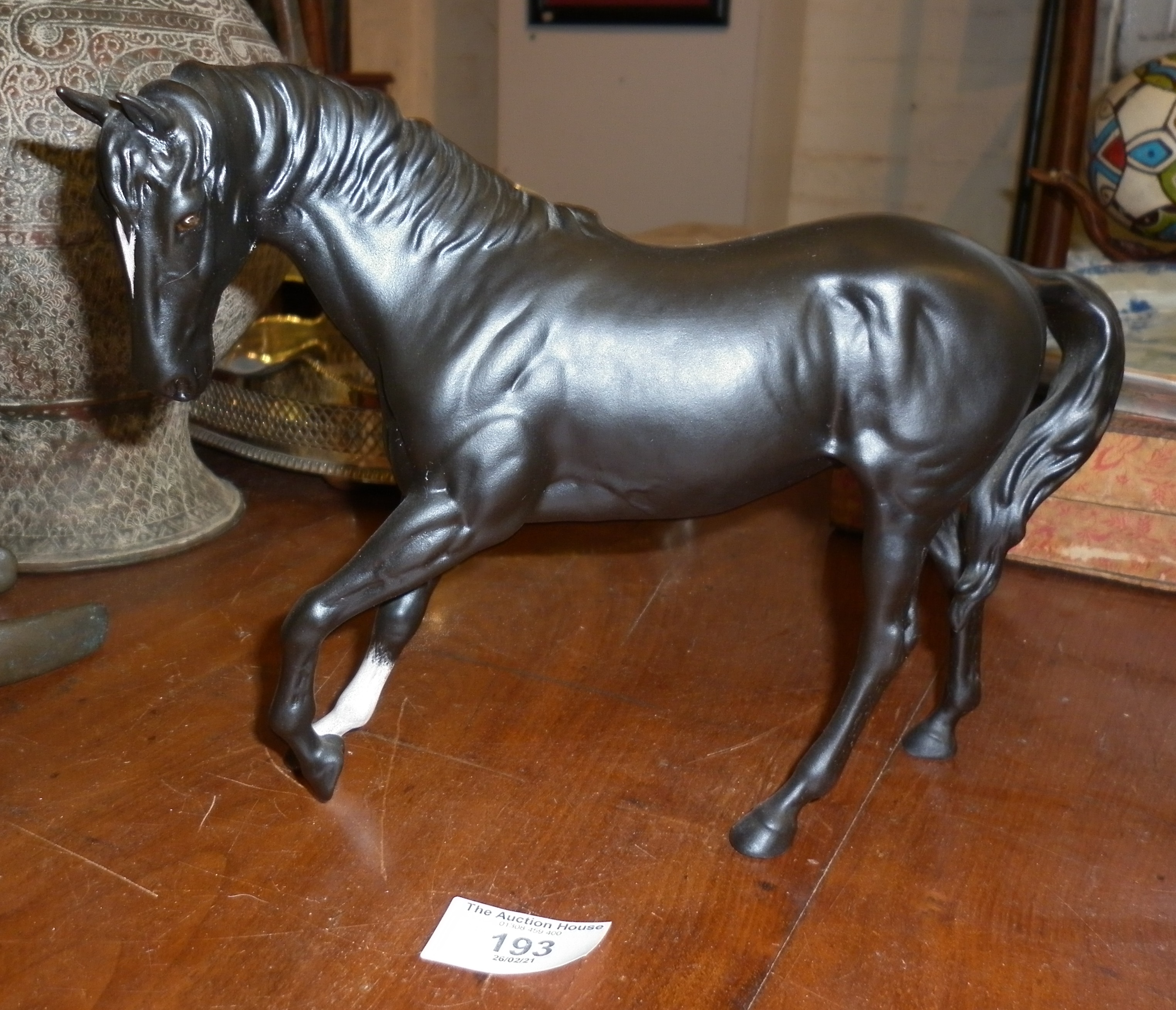 Beswick Black Beauty horse figure, matt finish