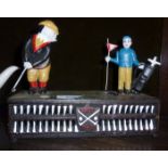 Golfer's mechanical iron money box