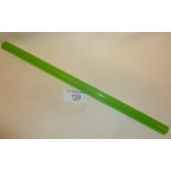 Chinese Peking glass rolling ruler, approx 29cm