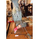 Post war Japanese clockwork acrobat doll toy