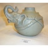 Chinese celadon tea pot with elephant spout